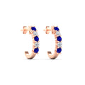 Thumbnail 47 - half-carat-round-cut-sapphire-hoops-earrings-in-rose-gold-fdear40640gsablangle4-nl-rg