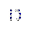 Thumbnail 7 - half-carat-round-cut-sapphire-hoops-earrings-in-white-gold-fdear40640gsablangle1-nl-wg