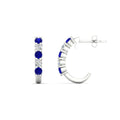 Thumbnail 8 - half-carat-round-cut-sapphire-hoops-earrings-in-white-gold-fdear40640gsablangle3-nl-wg