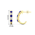 Thumbnail 82 - half-carat-round-cut-sapphire-hoops-earrings-in-yellow-gold-fdear40640gsablangle3-nl-yg-hw