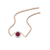 Load image into Gallery viewer, half-carat-round-pink-sapphire-halo-necklace-in-FD-PD10984GSADRPI-0.50CT-NL-RG-GS