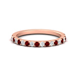 Load image into Gallery viewer, half-carat-round-ruby-delicate-band-in-rose-gold-FD8370GRUDR-0.50CT-NL-RG.jpg