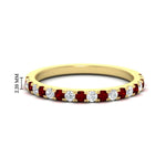 Load image into Gallery viewer, half-carat-round-ruby-delicate-band-in-yellow-gold-FD8370GRUDR-0.50CT-NL-YG-HW.jpg