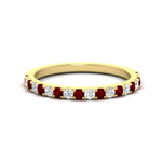Load image into Gallery viewer, half-carat-round-ruby-delicate-band-in-yellow-gold-FD8370GRUDR-0.50CT-NL-YG.jpg