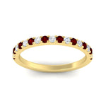 Load image into Gallery viewer, half-carat-round-ruby-delicate-band-in-yellow-gold-FD8370GRUDRANGLE5-0.50CT-NL-YG.jpg