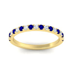Load image into Gallery viewer, half-carat-round-sapphire-delicate-band-in-yellow-gold-FD8370GSABLANGLE5-0.50CT-NL-YG.jpg