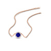 Load image into Gallery viewer, half-carat-round-sapphire-halo-necklace-in-FD-PD10984GSABL-0.50CT-NL-RG-GS