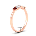 Load image into Gallery viewer, half-carat-ruby-teardrop-5-stone-wedding-band-in-rose-gold-fdwb8008pegrudrangle2-0.50ct-nl-rg-hw.jpg