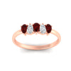 Load image into Gallery viewer, half-carat-ruby-teardrop-5-stone-wedding-band-in-rose-gold-fdwb8008pegrudrangle5-0.50ct-nl-rg.jpg