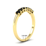 Load image into Gallery viewer, half-carat-seven-stone-oval-black-diamond-anniversary-ring-in-yellow-gold-FD8008OVBGBLACKANGLE2-0.50CT-NL-YG-HW.jpg