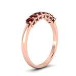 Load image into Gallery viewer, half-carat-seven-stone-oval-ruby-anniversary-ring-in-rose-gold-FD8008OVBGRUDRANGLE2-0.50CT-NL-RG.jpg