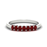 Load image into Gallery viewer, half-carat-seven-stone-oval-ruby-anniversary-ring-in-white-gold-FD8008OVBGRUDR-0.50CT-NL-WG.jpg
