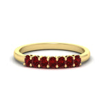 Load image into Gallery viewer, half-carat-seven-stone-oval-ruby-anniversary-ring-in-yellow-gold-FD8008OVBGRUDR-0.50CT-NL-YG.jpg