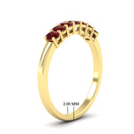 Load image into Gallery viewer, half-carat-seven-stone-oval-ruby-anniversary-ring-in-yellow-gold-FD8008OVBGRUDRANGLE2-0.50CT-NL-YG-HW.jpg