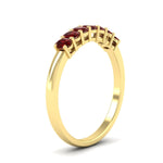 Load image into Gallery viewer, half-carat-seven-stone-oval-ruby-anniversary-ring-in-yellow-gold-FD8008OVBGRUDRANGLE2-0.50CT-NL-YG.jpg