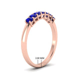 Load image into Gallery viewer, half-carat-seven-stone-oval-sapphire-anniversary-ring-in-rose-gold-FD8008OVBGSABLANGLE2-0.50CT-NL-RG-HW.jpg