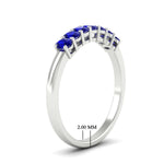 Load image into Gallery viewer, half-carat-seven-stone-oval-sapphire-anniversary-ring-in-white-gold-FD8008OVBGSABLANGLE2-0.50CT-NL-WG-HW.jpg