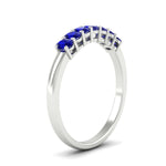 Load image into Gallery viewer, half-carat-seven-stone-oval-sapphire-anniversary-ring-in-white-gold-FD8008OVBGSABLANGLE2-0.50CT-NL-WG.jpg