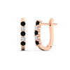 Load image into Gallery viewer, half-carat-small-hoop-black-diamond-earrings-in-rose-gold-FD-EAR9779GBLACKANGLE3-NL-RG
