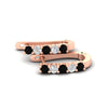 Load image into Gallery viewer, half-carat-small-hoop-black-diamond-earrings-in-rose-gold-FD-EAR9779GBLACKANGLE3-NL-RG