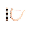 Load image into Gallery viewer, half-carat-small-hoop-black-diamond-earrings-in-rose-gold-FD-EAR9779GBLACKANGLE3-NL-RG