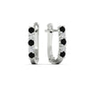 Load image into Gallery viewer, half-carat-small-hoop-black-diamond-earrings-in-white-gold-FD-EAR9779GBLACKANGLE3-NL-WG