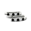 Load image into Gallery viewer, half-carat-small-hoop-black-diamond-earrings-in-white-gold-FD-EAR9779GBLACKANGLE3-NL-WG