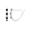 Load image into Gallery viewer, half-carat-small-hoop-black-diamond-earrings-in-white-gold-FD-EAR9779GBLACKANGLE3-NL-WG
