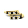 Load image into Gallery viewer, half-carat-small-hoop-black-diamond-earrings-in-yellow-gold-FD-EAR9779GBLACKANGLE3-NL-YG