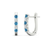 Load image into Gallery viewer, half-carat-small-hoop-blue-topaz-earrings-in-white-gold-FD-EAR9779GICBLTOANGLE3-NL-WG