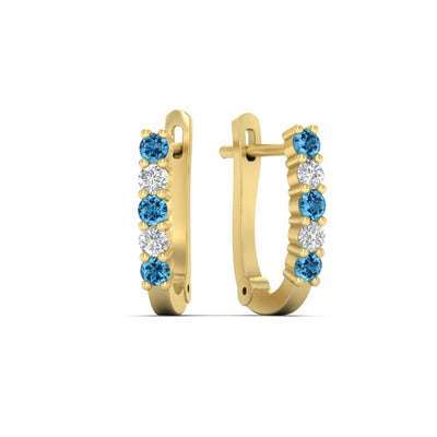 Half Carat Small Hoop Earrings