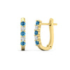 Load image into Gallery viewer, half-carat-small-hoop-blue-topaz-earrings-in-yellow-gold-FD-EAR9779GICBLTOANGLE3-NL-YG