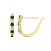 Load image into Gallery viewer, half-carat-small-hoop-emerald-earrings-in-yellow-gold-FD-EAR9779GEMGRANGLE3-NL-YG