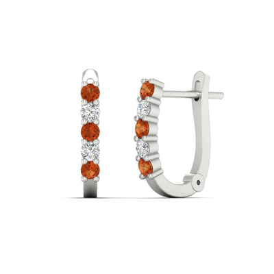 Half Carat Small Hoop Earrings