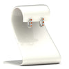 Load image into Gallery viewer, half-carat-small-hoop-orange-sapphire-earrings-in-white-gold-FD-EAR9779GSAORANGLE3-NL-WG