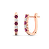Load image into Gallery viewer, half-carat-small-hoop-pink-sapphire-earrings-in-rose-gold-FD-EAR9779GSADRPIANGLE3-NL-RG