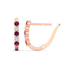Load image into Gallery viewer, half-carat-small-hoop-pink-sapphire-earrings-in-rose-gold-FD-EAR9779GSADRPIANGLE3-NL-RG