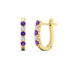 Load image into Gallery viewer, half-carat-small-hoop-purple-topaz-earrings-in-yellow-gold-FD-EAR9779GVITOANGLE3-NL-YG