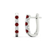 Load image into Gallery viewer, half-carat-small-hoop-ruby-earrings-in-white-gold-FD-EAR9779GRUDRANGLE3-NL-WG