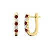 Load image into Gallery viewer, half-carat-small-hoop-ruby-earrings-in-yellow-gold-FD-EAR9779GRUDRANGLE3-NL-YG