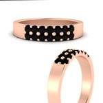 Load image into Gallery viewer, half-carat-two-row-round-black-diamond-wedding-band-in-rose-gold-FD11382BGBLACKANGLE3-0.50CT-NL-RG