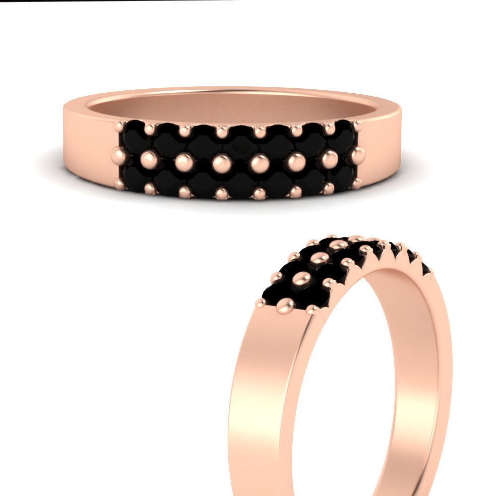 half-carat-two-row-round-black-diamond-wedding-band-in-rose-gold-FD11382BGBLACKANGLE3-0.50CT-NL-RG