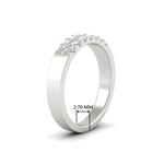 Load image into Gallery viewer, half-carat-two-row-round-diamond-wedding-band-in-white-gold-FD11382BANGLE2-0.50CT-NL-WG-HW