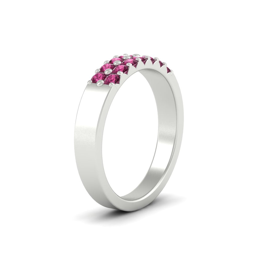 half-carat-two-row-round-pink-sapphire-wedding-band-in-white-gold-FD11382BGSADRPIANGLE2-0.50CT-NL-WG