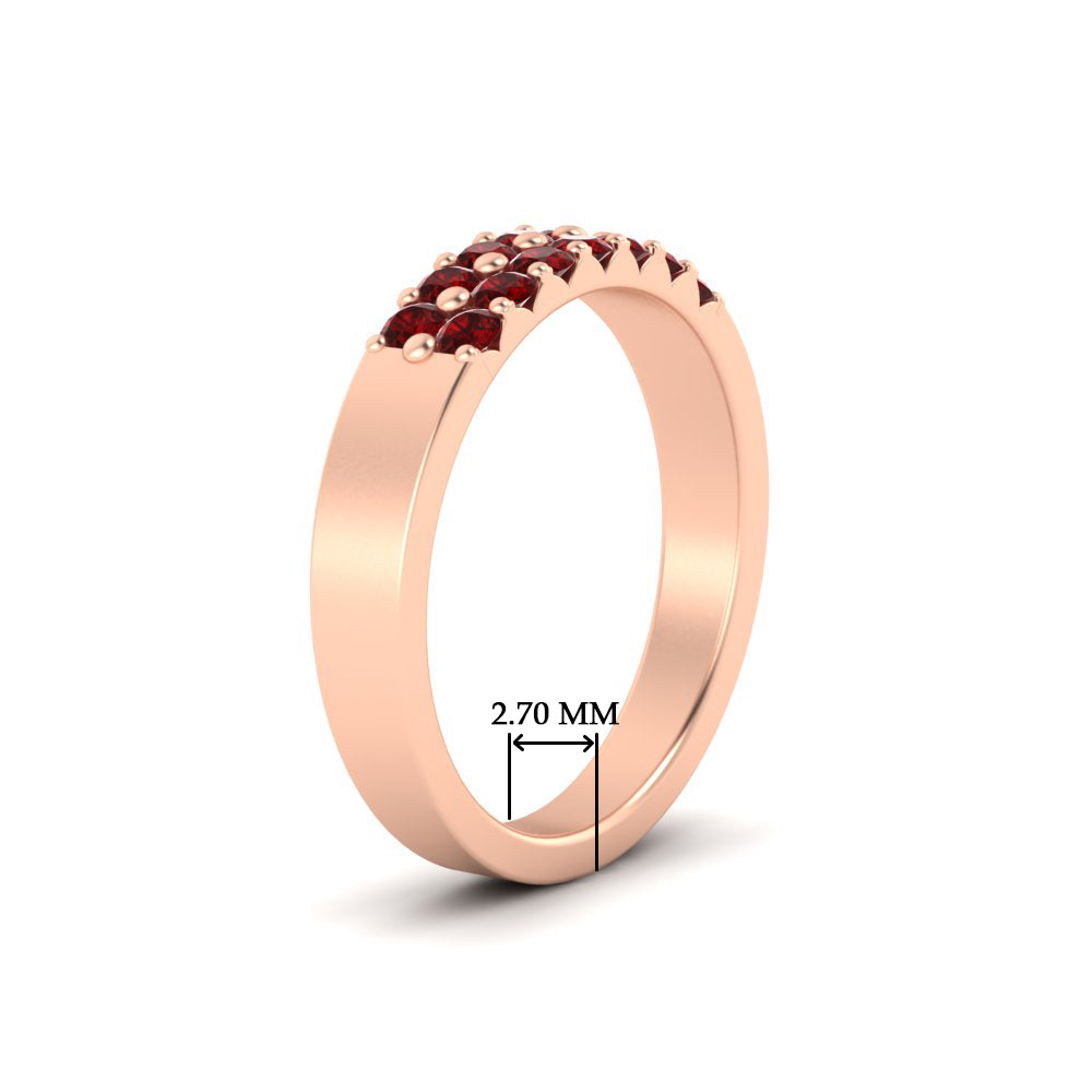 half-carat-two-row-round-ruby-wedding-band-in-rose-gold-FD11382BGRUDRANGLE2-0.50CT-NL-RG-HW