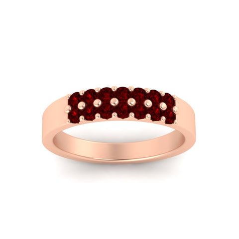 half-carat-two-row-round-ruby-wedding-band-in-rose-gold-FD11382BGRUDRANGLE5-0.50CT-NL-RG