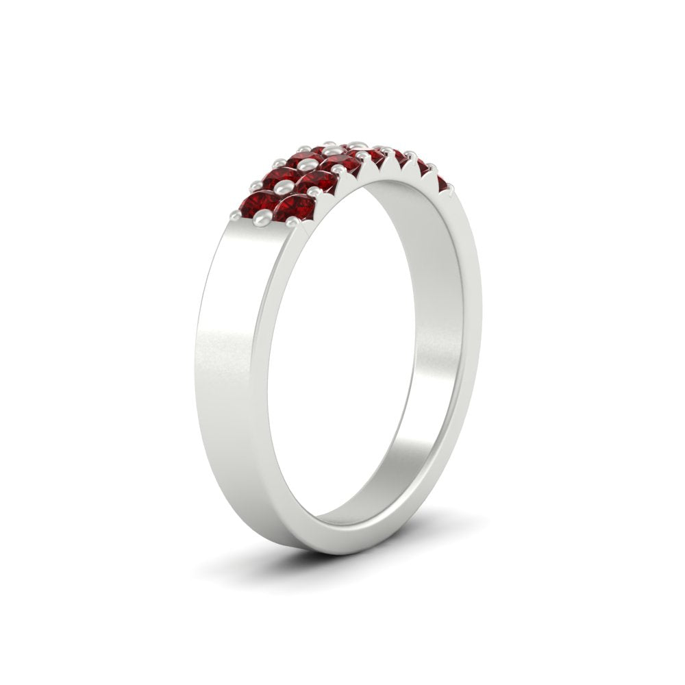 half-carat-two-row-round-ruby-wedding-band-in-white-gold-FD11382BGRUDRANGLE2-0.50CT-NL-WG