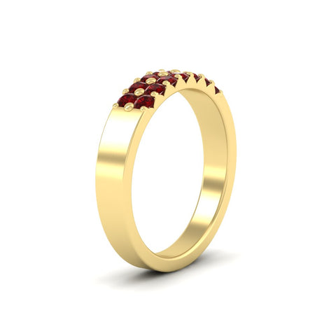 half-carat-two-row-round-ruby-wedding-band-in-yellow-gold-FD11382BGRUDRANGLE2-0.50CT-NL-YG