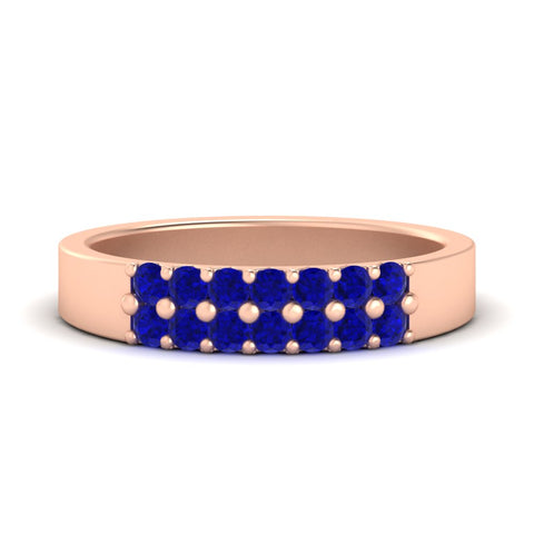 half-carat-two-row-round-sapphire-wedding-band-in-rose-gold-FD11382BGSABL-0.50CT-NL-RG