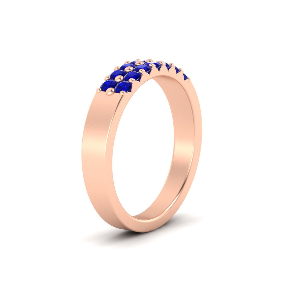 half-carat-two-row-round-sapphire-wedding-band-in-rose-gold-FD11382BGSABLANGLE2-0.50CT-NL-RG